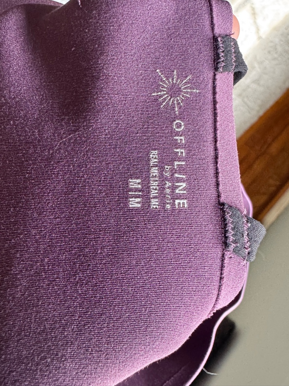 aerie Offline Molded Bodysuit Bralette in Deep Purple